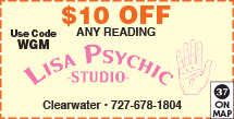 Special Coupon Offer for Lisa Psychic Studio